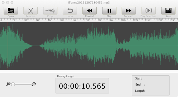 add recorded audio files on mac