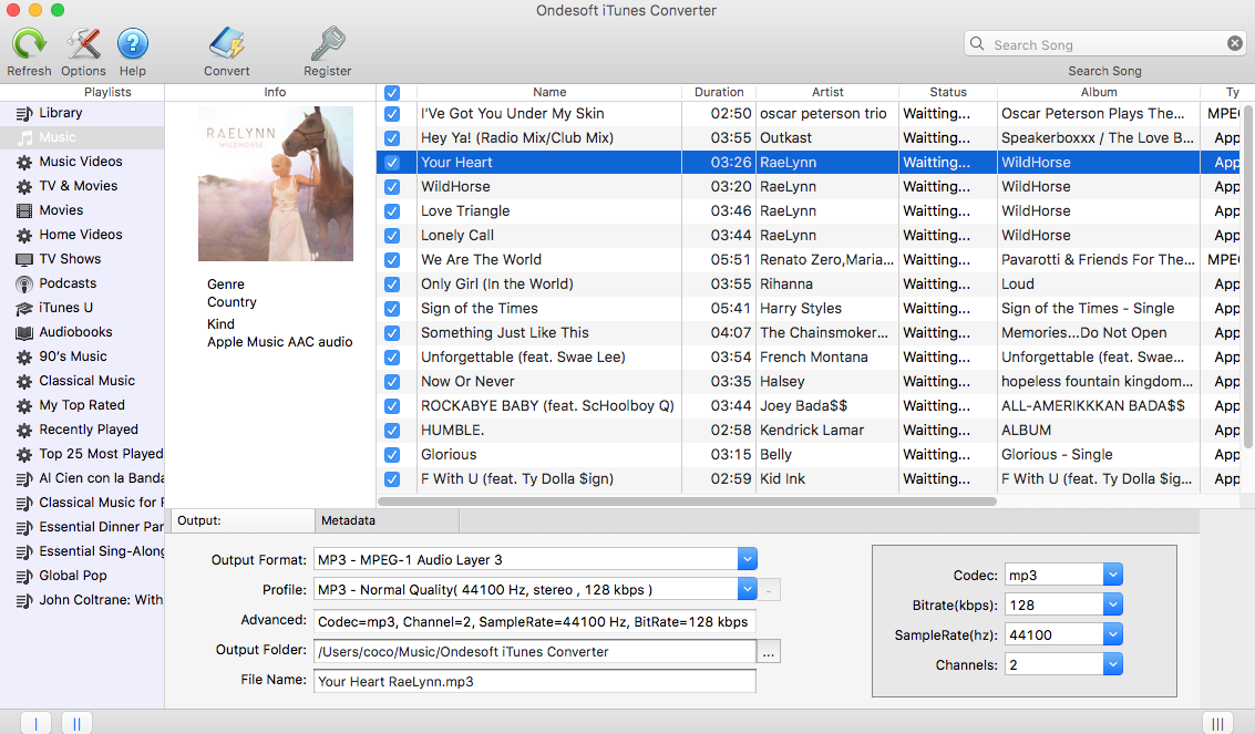 Ondesoft iTunes Converter For Mac - 解除 DRM 媒体文件限制[OS X]丨反斗限免