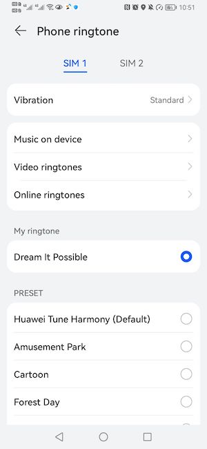 change ringtone on Android