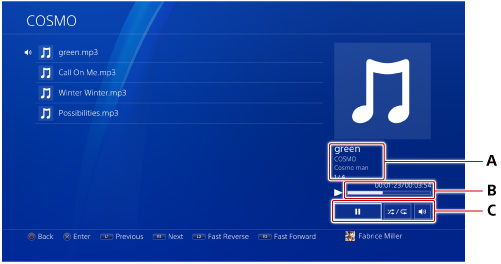 PS4 USB music