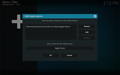 play Apple Music on Kodi