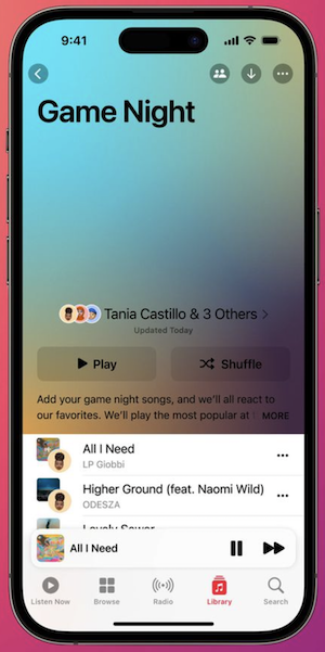 Apple Music Collaborative Playlist