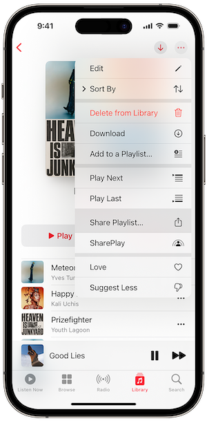 Apple Music Collaborative Playlist 
