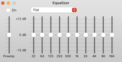 Apple Music equalizer