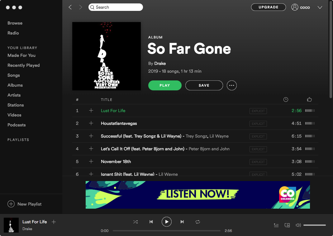 Drake New Album So Far Gone تنزيل