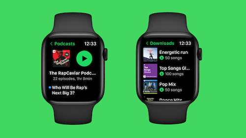 تطبيق Spotify Apple Watch