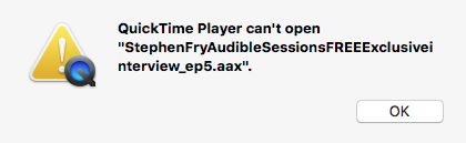 play Audible with QuickTime Player