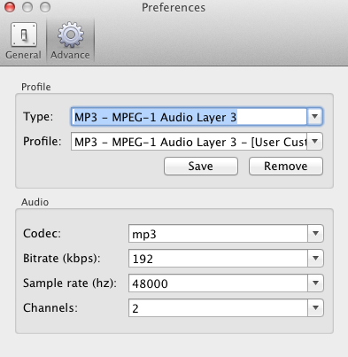 set a profile for AudioBook Converter