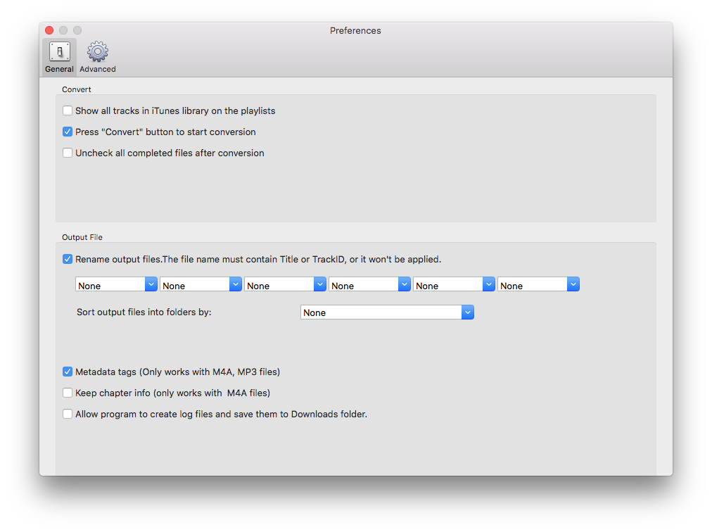 M4B to MP3 converter preferences