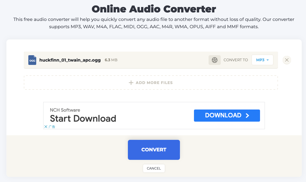 convert Audible AA/AAX audiobooks to MP3