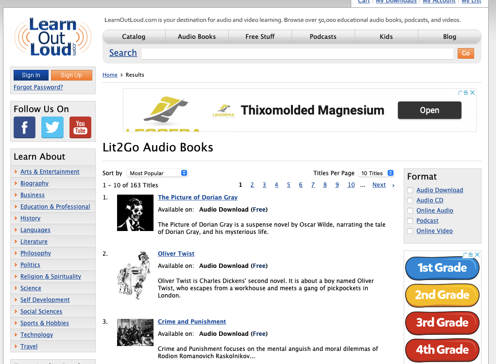 free audiobooks