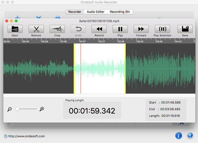 audio editor