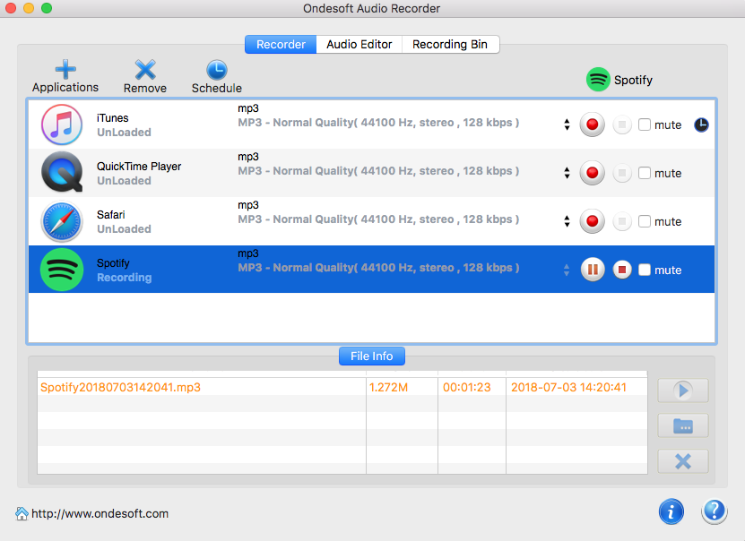 Spotify music recorder for mac