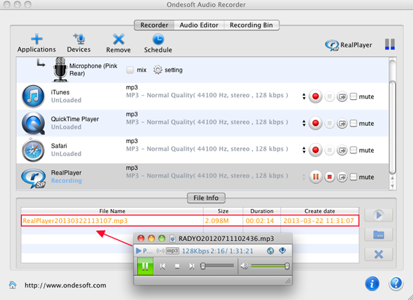 record non-recordable audio/video streams