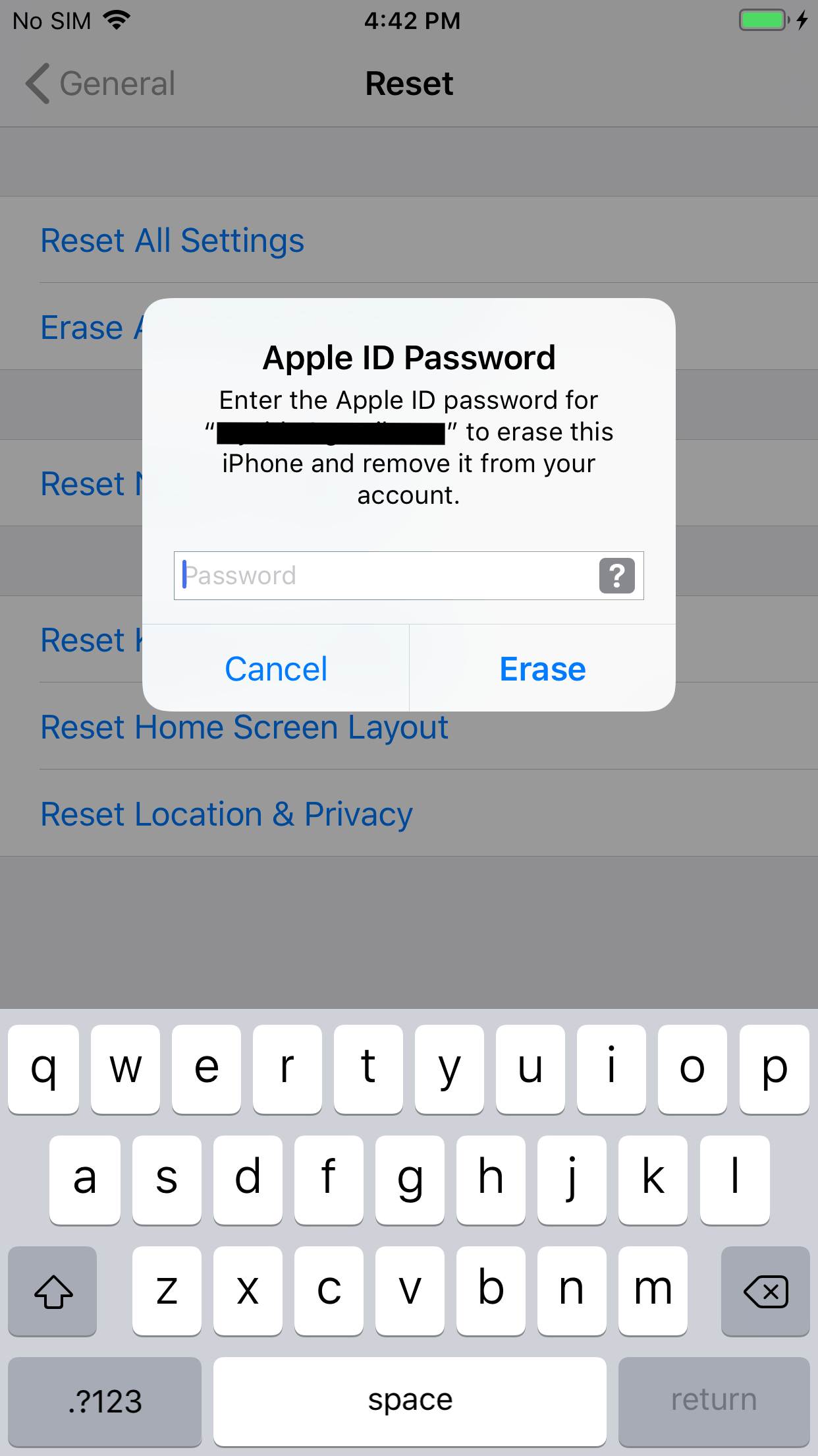 How to reset iPhone without Apple ID password?