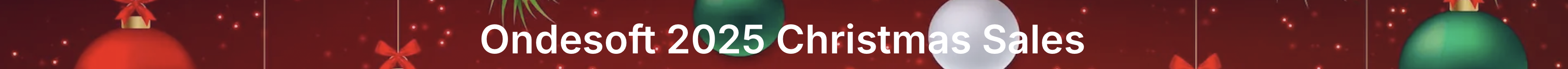 Ondesoft 2025 Christmas sales