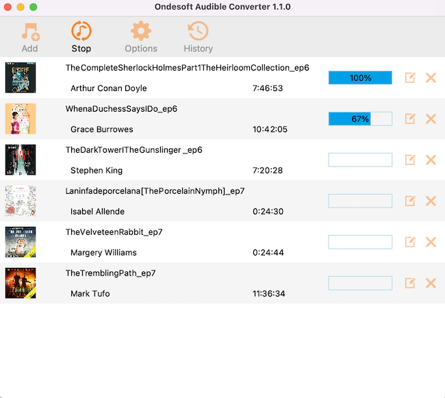 converti audiolibri Audible AA/AAX in MP3