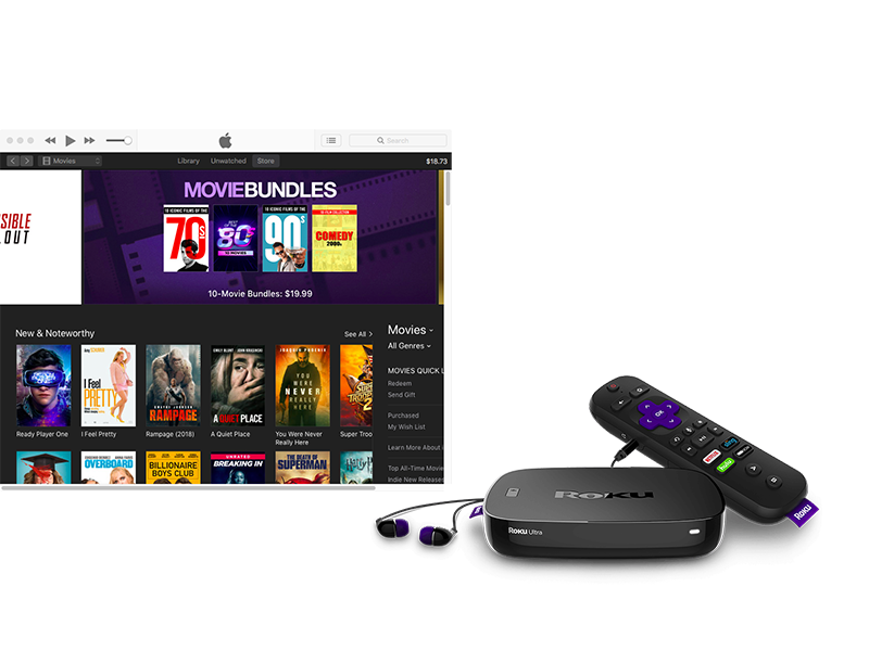 guarda i film di iTunes su roku