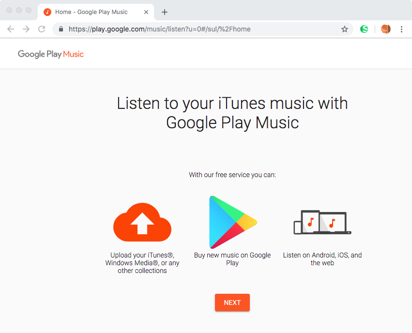 carica la musica di iTunes su Google Play Music