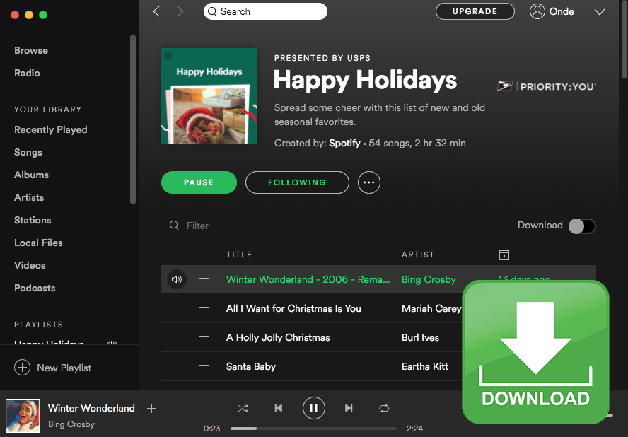 scarica Spotify Music senza DRM