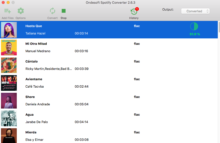 Convertitore da Spotify a flac