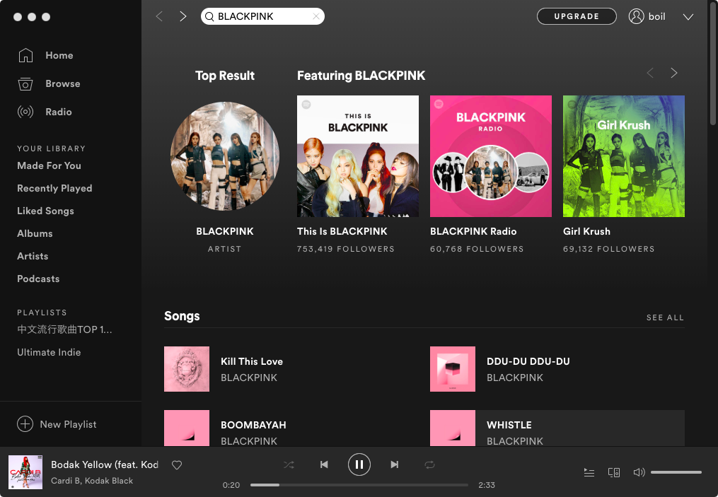 trascina e rilascia i brani Spotify