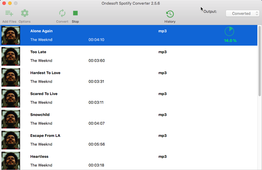 Convertitore da Spotify a mp3