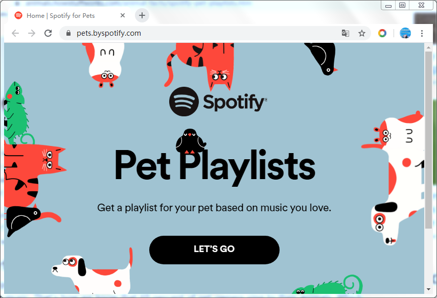 spotify-per-animali domestici