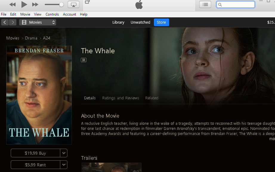 buy iTunes movies