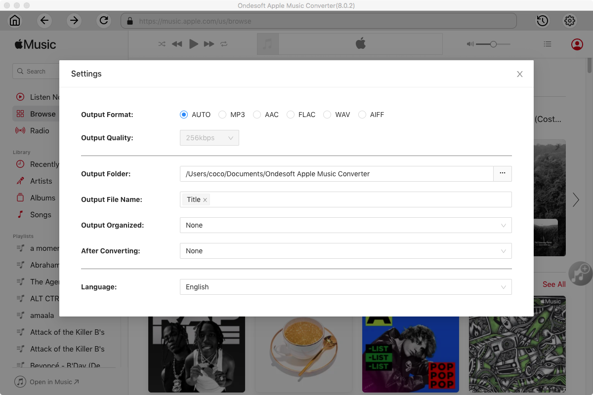 apple music format