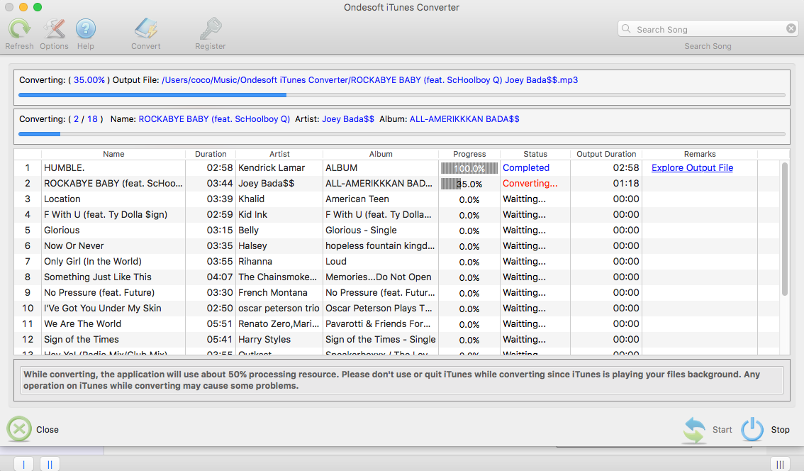 convert iTunes music