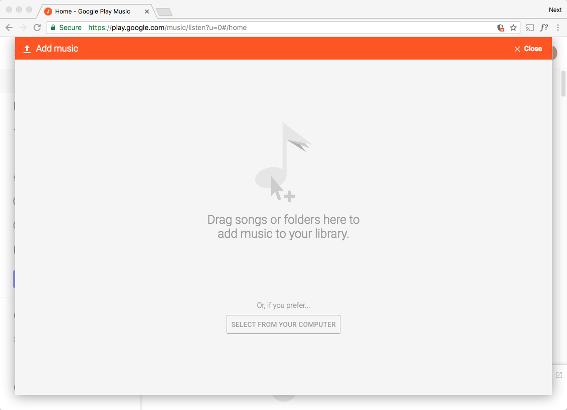 upload itunes music to google play music