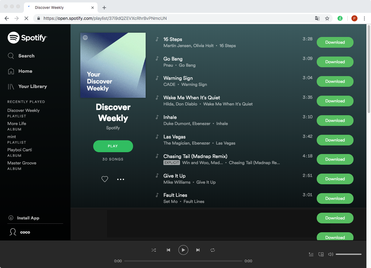 Spotify 음악 다운로더