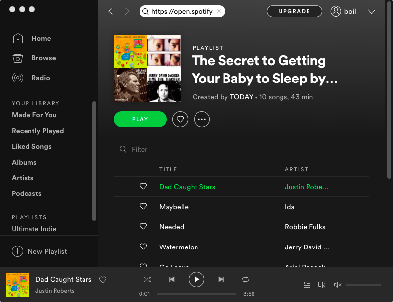 Spotify 노래 드래그 앤 드롭