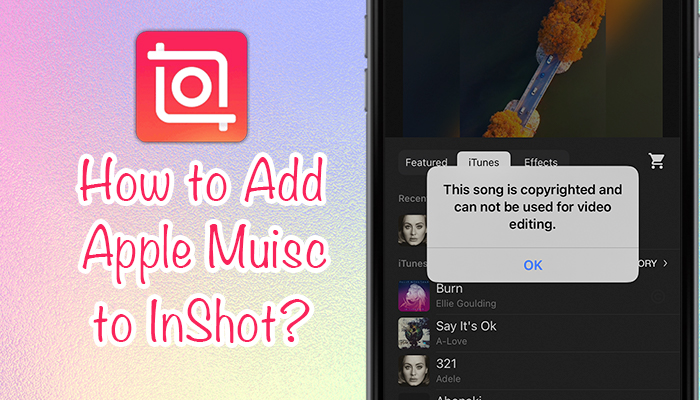 use a música do Apple Music no vídeo Inshot