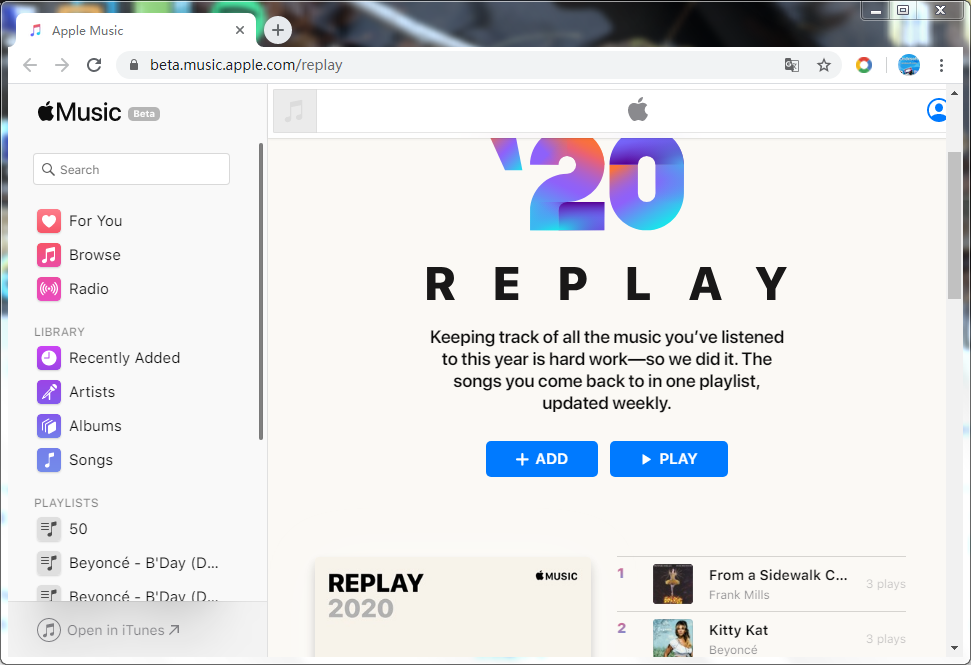 Baixe a playlist do Apple Music Replay 2020 para mp3