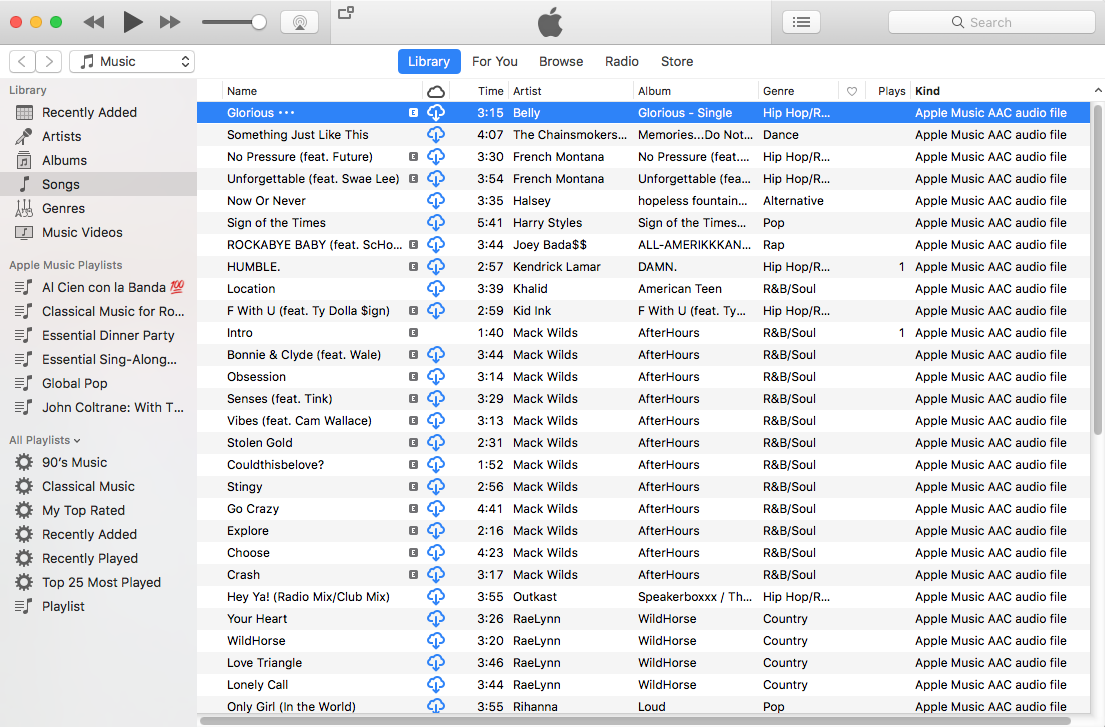 Músicas M4P do iTunes