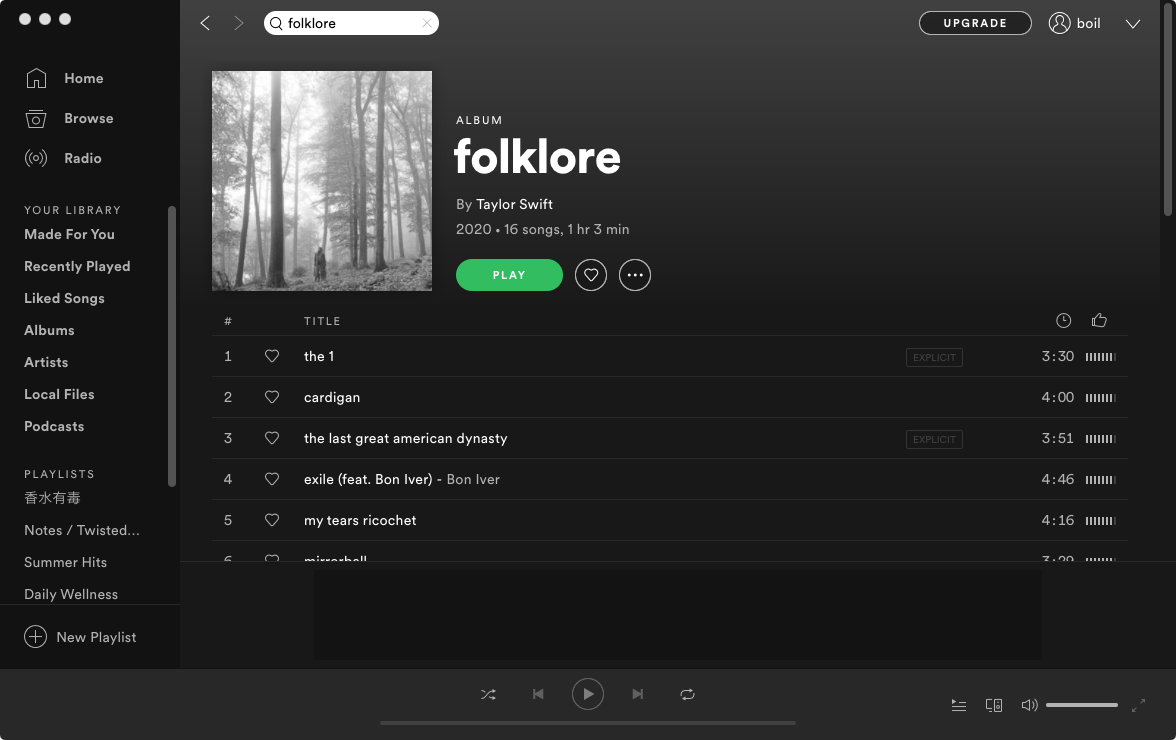 baixe o álbum folclore para mp3