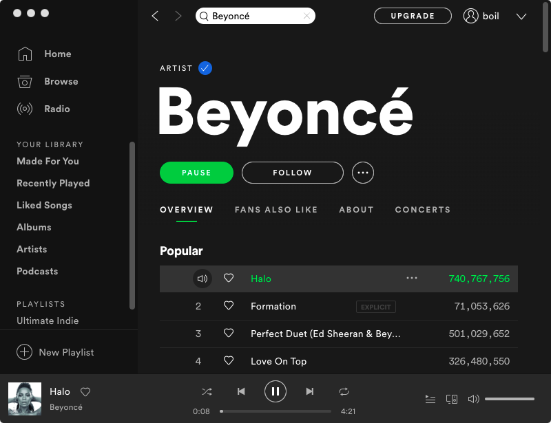 Перетащите песни spotify