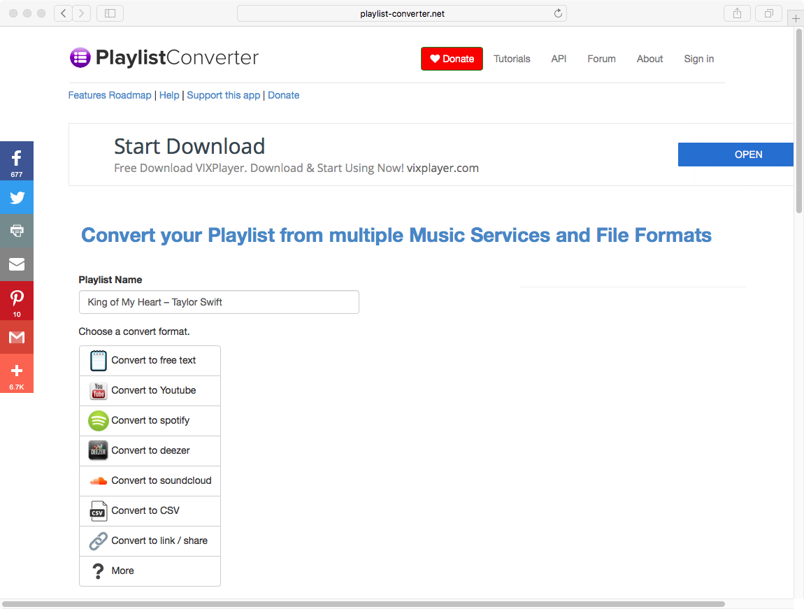 Playlist Converter. Playlists net