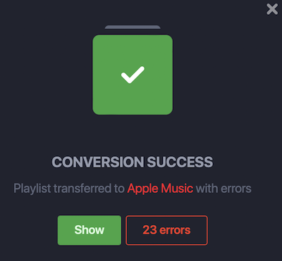 transfer Spotify playlists to Apple Music 