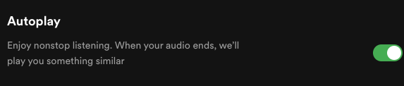 Spotify autoplay