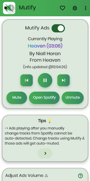 Spotify Mutify