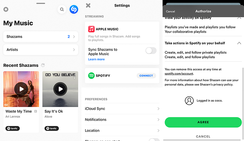 Spotify Shazam