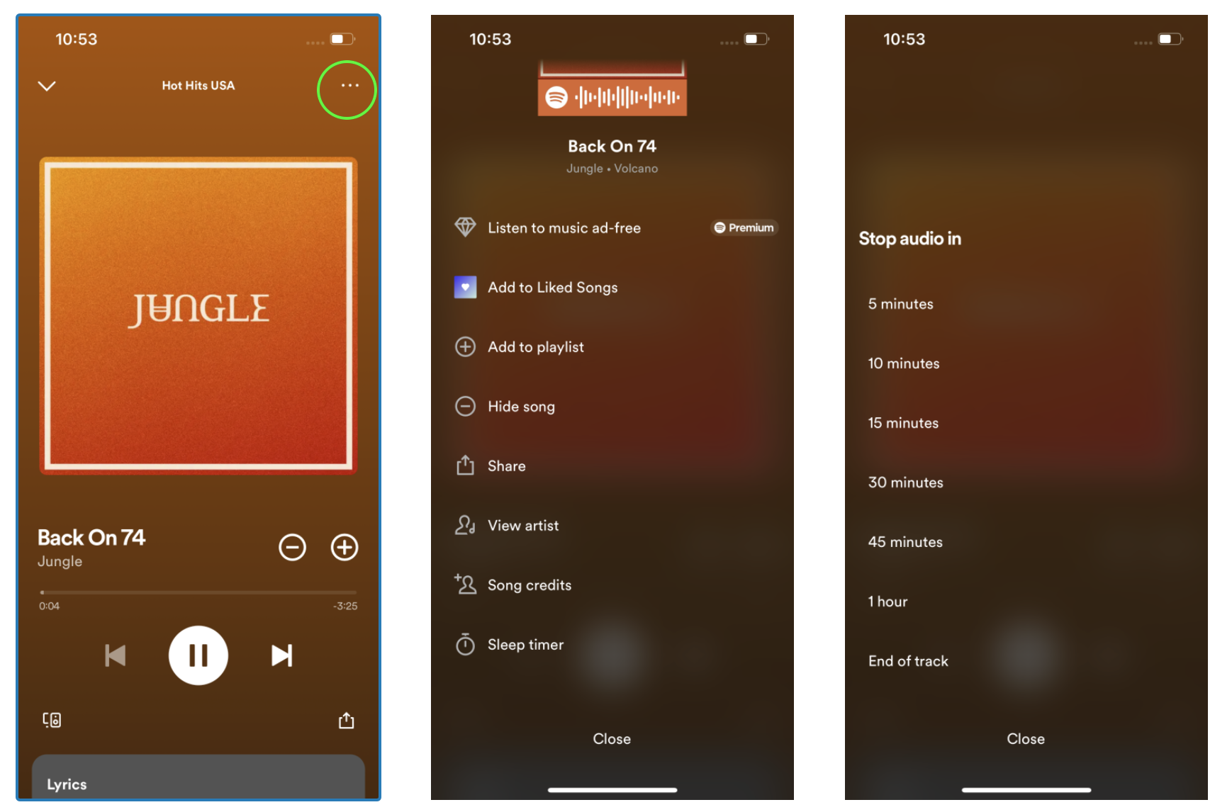 Spotify Sleep Timer