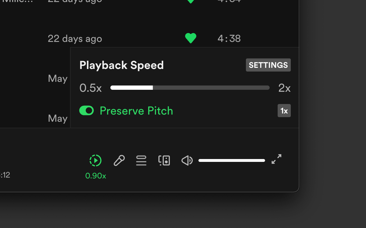 how to speed up songs on spotify