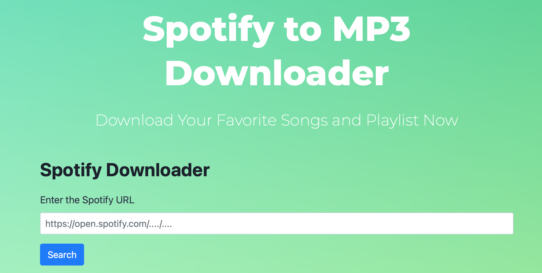 Spotify Music Downloader