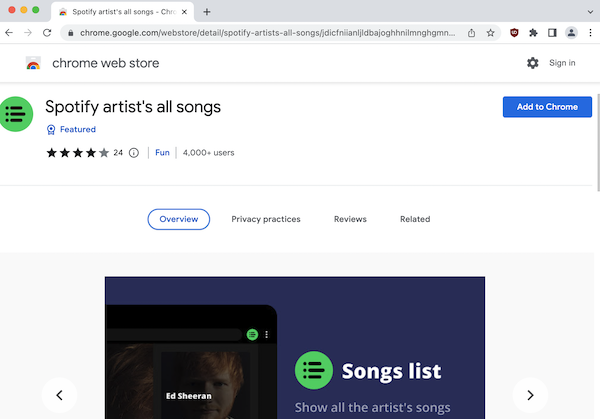 Spotify add-on