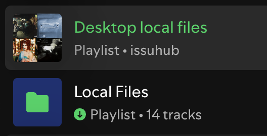 Desktop local files playlist
