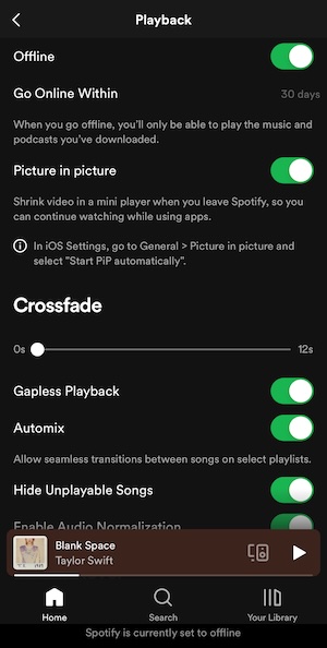 spotify offline mac